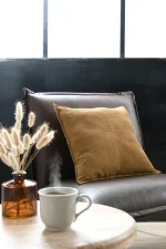 Pernă decorativă Dandy 45X45 cm, culoare cappuccino, 100% poliester - imagine 6