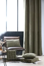 Pernă decorativă Dandy 45X45 cm, culoare gri verde, 100% poliester - imagine 6