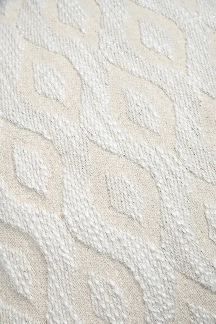 Pernă decorativă Balma 45X45 cm, culoare in, 10% lurex 90% bumbac - imagine 5