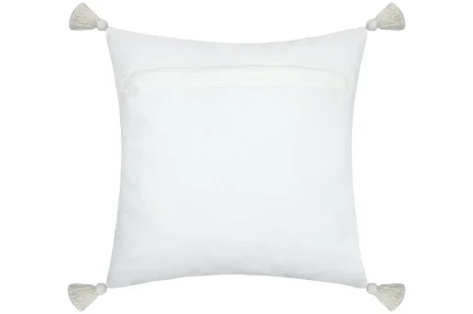 Pernă decorativă Balma 45X45 cm, culoare ivoriu, 100% bumbac - imagine 4