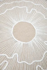 Pernă decorativă Nova 45X45 cm, culoare natural, 45% poliester 55% bumbac - imagine 5