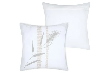 Pernă decorativă Pampa 50X50 cm, culoare crem, 45% poliester 55% bumbac - imagine 3