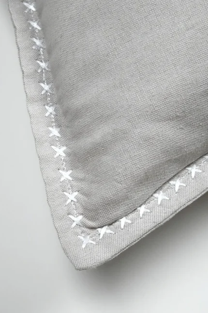 Pernă decorativă Josephine 50X50 cm, culoare natural, 45% poliester 55% bumbac - imagine 6