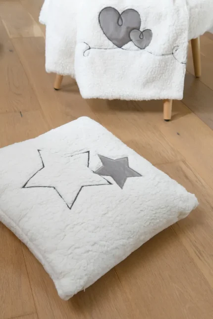 Pernă decorativă Doureve 45X45 cm, culoare bej, 100% poliester - imagine 2