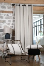 Pernă decorativă Montauban 40X60 cm, culoare alb/negru, 100% bumbac - imagine 3