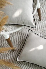 Pernă decorativă Helios 45X45 cm, culoare natural, 100% bumbac - imagine 2