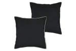 Pernă decorativă Helios 45X45 cm, culoare negru, 100% bumbac - imagine 3