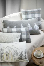 Pernă decorativă Gresy 30X50 cm, culoare ivoriu, 100% poliester - imagine 5