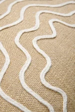 Pernă decorativă Balma 35X60 cm, culoare nisip, 5% lurex 40% bumbac 55% iuta - imagine 5