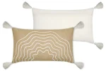 Pernă decorativă Balma 35X60 cm, culoare nisip, 5% lurex 40% bumbac 55% iuta - imagine 3