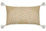 Pernă decorativă Balma 35X60 cm, culoare nisip, 5% lurex 40% bumbac 55% iuta
