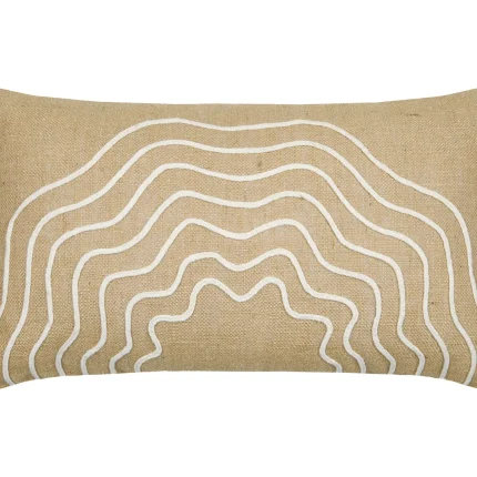 Pernă decorativă Balma 35X60 cm, culoare nisip, 5% lurex 40% bumbac 55% iuta