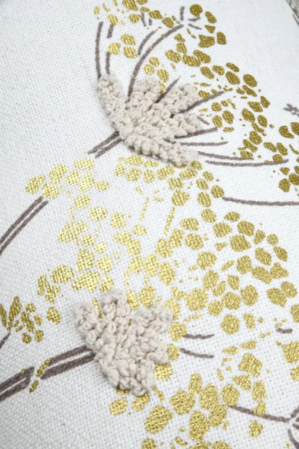 Pernă decorativă Oriana 40X70 cm, culoare auriu, 45% poliester 55% bumbac - imagine 5