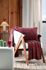 Pernă decorativă Willis 40X60 cm, culoare roșu, 100% poliester - imagine 5