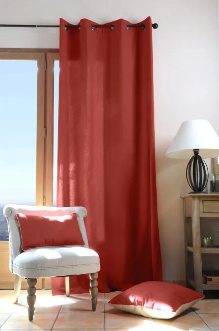 Pernă decorativă Duo 30X50 cm, culoare cărămiziu/in, 100% bumbac - imagine 3