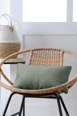 Pernă decorativă Duo 30X50 cm, culoare gri/in, 100% bumbac - imagine 2