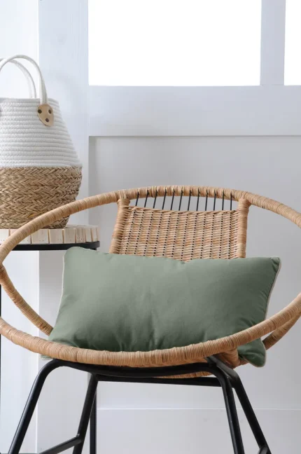 Pernă decorativă Duo 30X50 cm, culoare gri/in, 100% bumbac - imagine 2