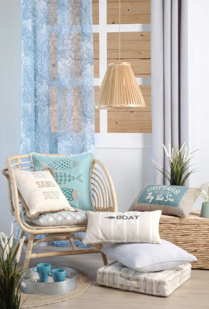 Pernă decorativă Pampelonne 30X50 cm, culoare alb, 100% bumbac - imagine 4