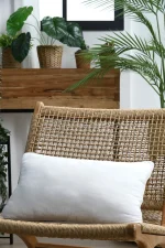 Pernă decorativă Coline 30X50 cm, culoare crem, 100% bumbac - imagine 2