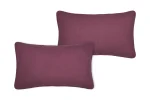 Pernă decorativă Coline 30X50 cm, culoare vișiniu, 100% bumbac - imagine 3