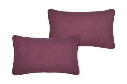 Pernă decorativă Coline 30X50 cm, culoare vișiniu, 100% bumbac - imagine 3