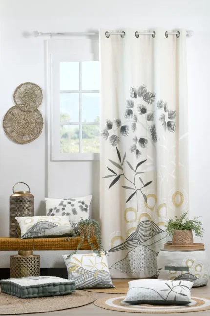 Pernă decorativă Yuki 30X50 cm, culoare jad, 100% bumbac - imagine 6