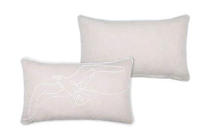 Pernă decorativă Dunes 30X50 cm, culoare natural, 45% poliester 55% bumbac - imagine 3