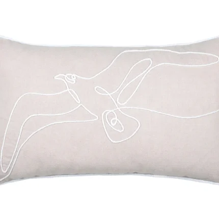 Pernă decorativă Dunes 30X50 cm, culoare natural, 45% poliester 55% bumbac