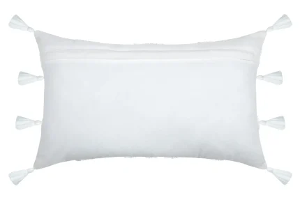 Pernă decorativă Balma 30X50 cm, culoare alb, 15% poliester 85% bumbac - imagine 4