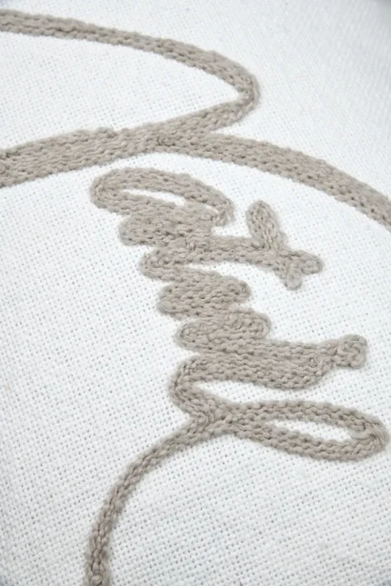 Pernă decorativă Pampa 30X50 cm, culoare crem, 45% poliester 55% bumbac - imagine 5