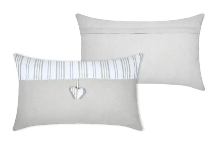 Pernă decorativă Josephine 35X60 cm, culoare crem, 45% poliester 55% bumbac - imagine 3