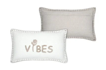 Pernă decorativă Ombrage 30X50 cm, culoare alb, 45% poliester 55% bumbac - imagine 3