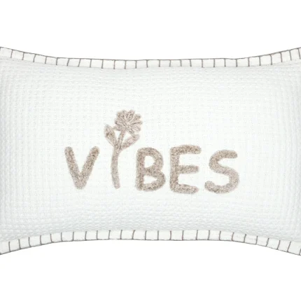 Pernă decorativă Ombrage 30X50 cm, culoare alb, 45% poliester 55% bumbac