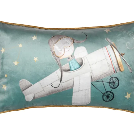 Pernă decorativă Ferdinand 30X50 cm, culoare turcoaz, 100% poliester