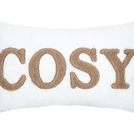 Pernă decorativă Cosylife 30X50 cm, culoare crem, 100% poliester