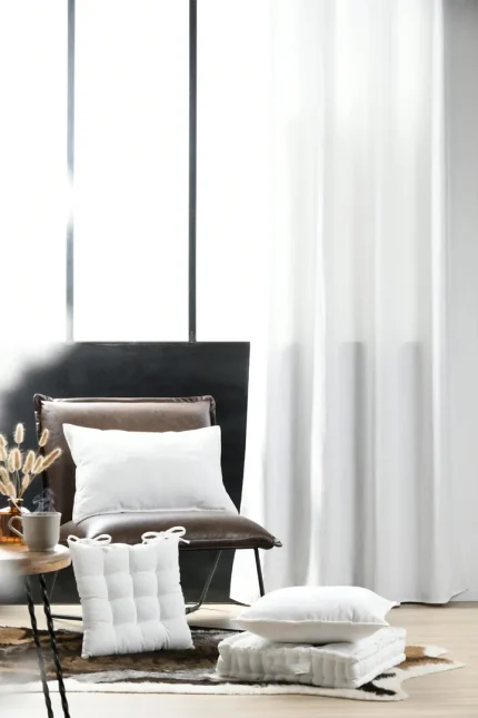 Pernă decorativă Dandy 40X60 cm, culoare crem, 100% poliester - imagine 6