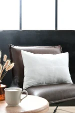 Pernă decorativă Dandy 40X60 cm, culoare crem, 100% poliester - imagine 2