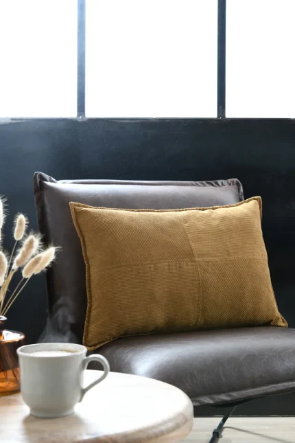 Pernă decorativă Dandy 40X60 cm, culoare cappuccino, 100% poliester - imagine 2