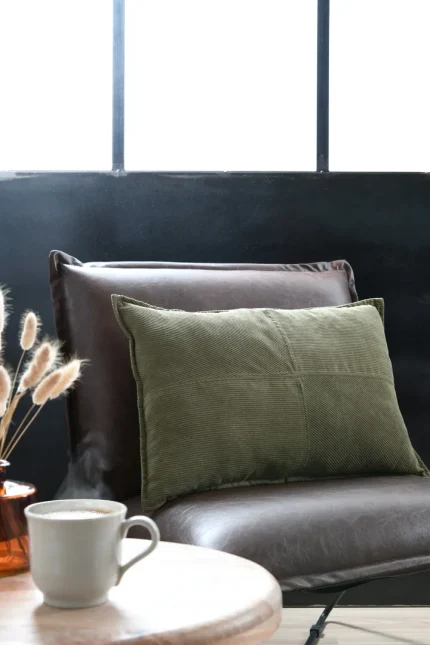 Pernă decorativă Dandy 40X60 cm, culoare gri verde, 100% poliester - imagine 2