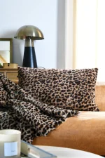 Pernă decorativă Fauves 50X80 cm, culoare cappuccino, 100% poliester - imagine 2