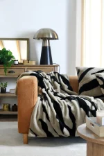 Pernă decorativă Fauves 50X80 cm, culoare greige, 100% poliester - imagine 4