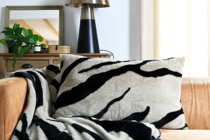 Pernă decorativă Fauves 50X80 cm, culoare greige, 100% poliester - imagine 2