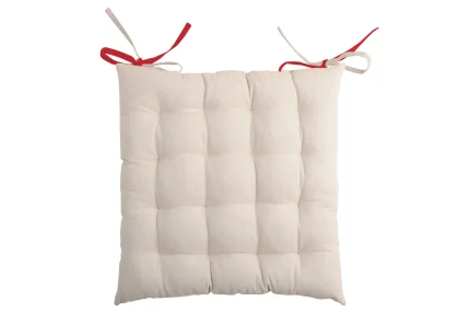 Pernă de scaun Duo Rosu/In 40X40 cm, culoare roșu/in, 100% bumbac - imagine 4