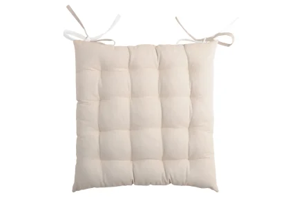 Pernă de scaun Duo Crem/In 40X40 cm, culoare crem/in, 100% bumbac - imagine 4