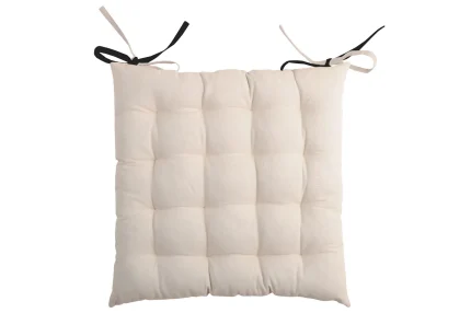 Pernă de scaun Duo Negru/In 40X40 cm, culoare negru/in, 100% bumbac - imagine 4