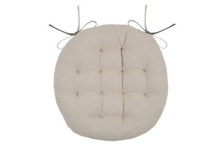 Pernă de scaun Ronde Duo Greige/In 38X38 cm, culoare greige/in, 100% bumbac - imagine 3