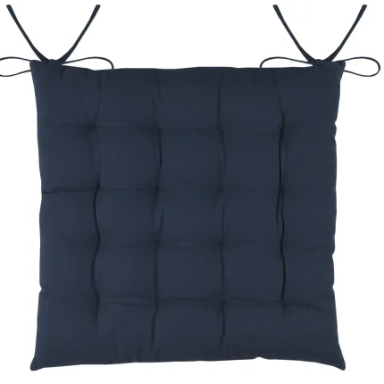 Pernă de scaun Duo Albastru/In 40X40 cm, culoare albastru/in, 100% bumbac