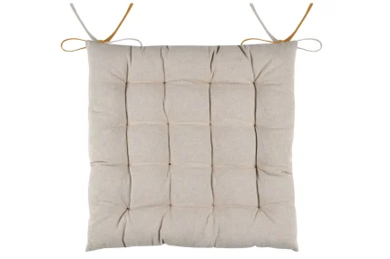 Pernă de scaun Duo Mustar/In 40X40 cm, culoare muștar/in, 100% bumbac - imagine 3