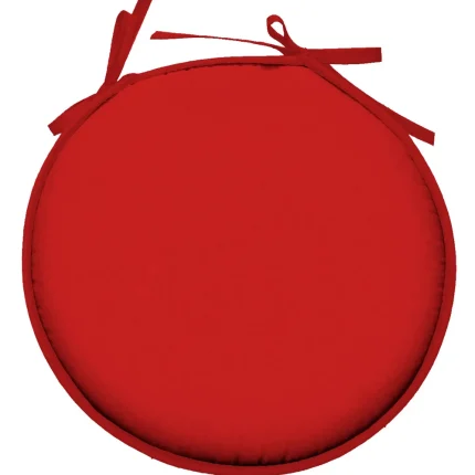 Pernă de scaun Ronde Nelson 40X40 cm, culoare roșu, 100% poliester