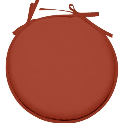 Pernă de scaun Ronde Nelson 40X40 cm, culoare cărămiziu, 100% poliester